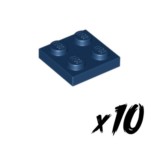 10x lego 3022 - 2x2, plate