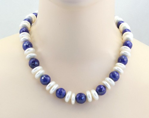 Lapislazuli perlenkette - lapislazuli,
