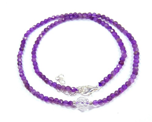 Edelstein amethyst halskette - edelstein,