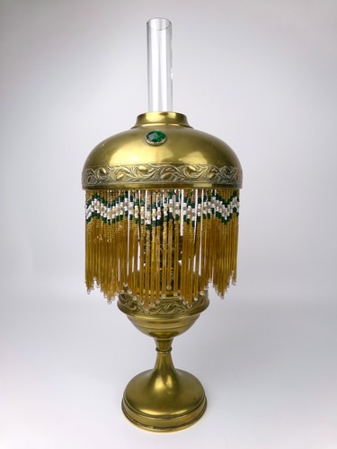 Jugendstil öllampe messing - Öllampe.,