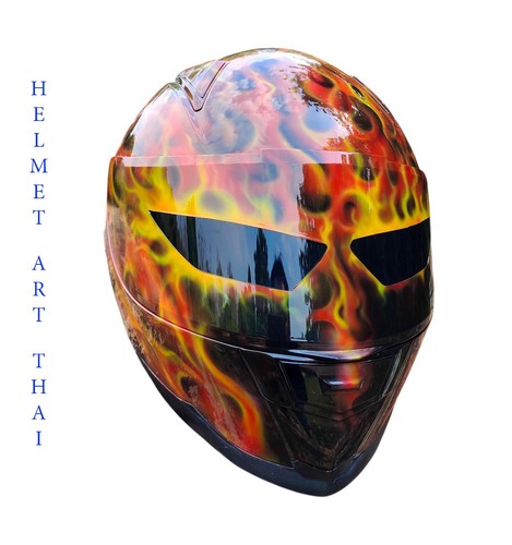Custom airbrush motorradhelm - airbrush,