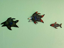 Fische tonfigur wandbild - fische,