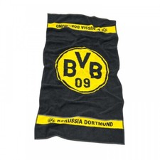 Borussia Dortmund Badetuch - Emblem -  schwarz 100 x 150 cm Duschtuch Handtuch 