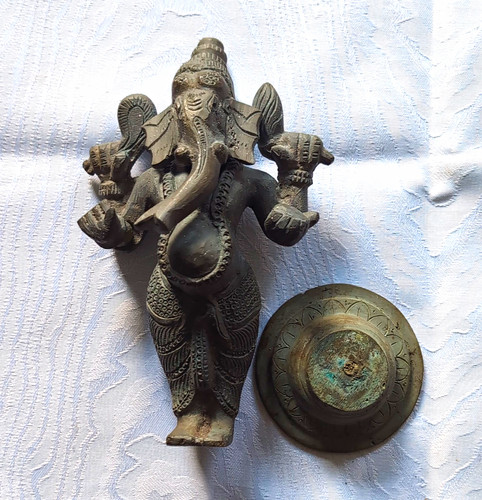 Metallfigur ganesha - ganesha, in