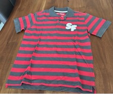Polo Shirt Gr.152 für Jungen Rot Gestreift