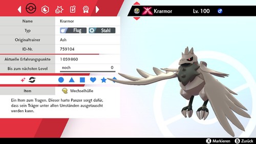 Shiny gigadynamax kramor 6iv - gigadynamax,