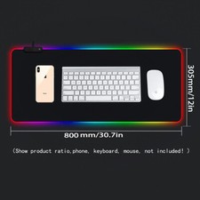 Kompatibel mit Razer und Logitech Große RGB Gaming Maus Tastatur Matte