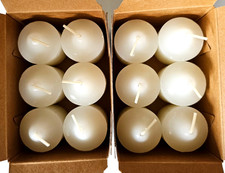 Partylite 2 Pakete Votivkerzen Weiß ohne Duft 12 Stück