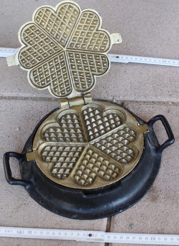 Waffel eisen guss - waffel, alt