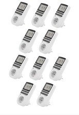 10er Set Digitale Zeitschaltuhr McPower WZ-10, 10 Programme, 24Std Timer, 3680W