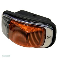 Blinker links, komplett, mit orangen und weißen Glas für Volvo Amazon P120/P130