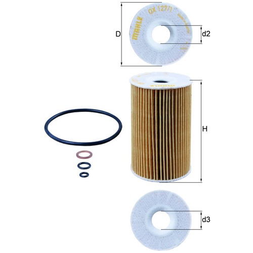 ölfilter mahle 127 für - mahle, ox