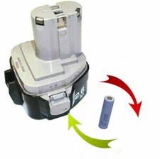 Reparatur Zellentausch Makita Akku 12 V  1234 / 1235 mit 3.0 Ah Panasonic Zellen