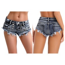 Damen Jeansshorts Kurze Hose
