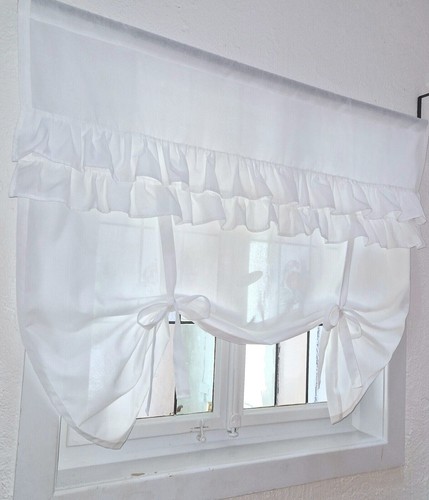 Landhausstil gardine weiß - landhausstil,