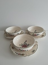 Villeroy & Boch Alt Strassburg 3 x Suppentasse mit Untertasse 2-tlg.