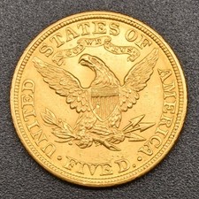 USA 5 Dollar, 1906 ohne Mzz