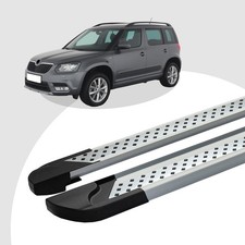 Trittbretter passend für Skoda Yeti ab 05/2009-12/2017 (Model: VISO, Farbe: Silb