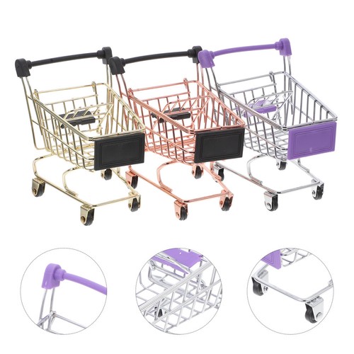 Pcs miniatur einkaufswagen - , 3