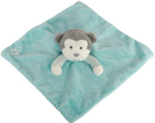 Obaibi Schmusetuch Affe mit Arme gestreift Kuscheltuch hellblau Schnuffeltuch