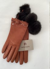 Damenhandschuhe Nappaleder mit Kaschmirfutter Gr.7, 5  mittelbraun