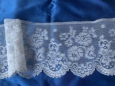 Alte Französische Spitze-Antik-Valenciennes 95x11cm Sammlerstück Bw Fein