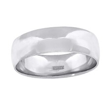 10K Weißgold Unisex Massiv