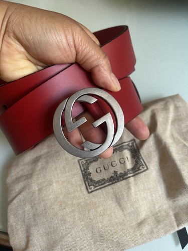 Gucci herren ledergürtel rot - gucci,