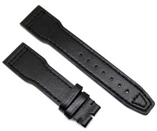 IWC Original Uhrenarmband 22mm Santoni für Fliegeruhr Schwarz, für Dornschließe