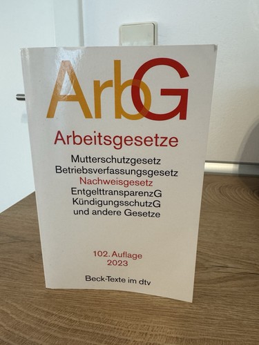 Arbeitsgesetze 102 auflage - 102.,