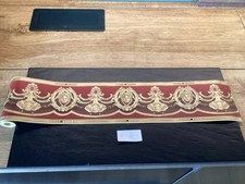 Tapeten Borte Versace Home Medusa Lorbeer rot gold