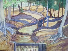 Vintage Mid Century Gemälde