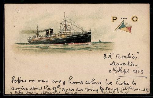 Lithographie passagierschiff - lithographie,