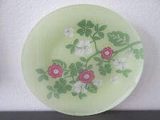 Ikea Glasteller Glas Kuchen Plätzchen Servier Teller Platte Blumen grün 27 cm
