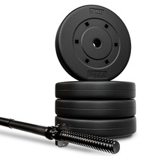 Langhantel Set 24 kg Hantelset mit Langhantelstange 120 cm TREX SPORT