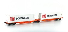 Mehano 58957 H0 Containertragwagen Wascosa, Container DB Schenker, NEUHEIT selte
