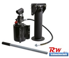 Hydraulischer Stützfuß mit Schnellverschluss 5700 kg inkl. Pumpe Handpumpe