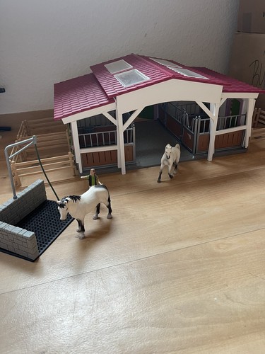 Schleich stall mit pferde - schleich,