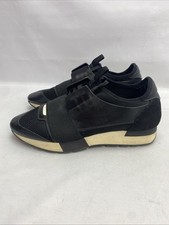 Balenciaga Black Leather Race