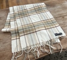 Plaid 100% Merino Wool Scarf