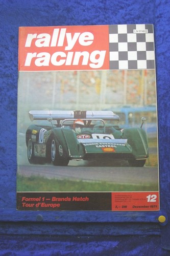 Rallye racing - 12/71, (a)