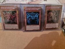 Yugioh! 1. Auflage - Götterkarten Set PGLD Slifer Obelisk Ra - Gold Secret Rare