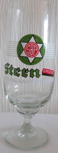 Altes ddr pilsglas stern - ddr,