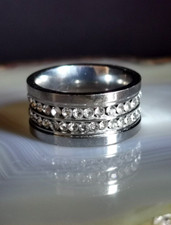 Ring Edelstahl Zirkonia