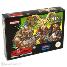 Nintendo SNES - Shadowrun DE mit OVP OVP beschädigt