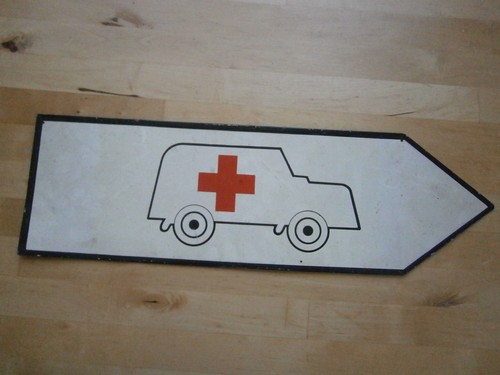Blechschild krankentransport - blechschild,