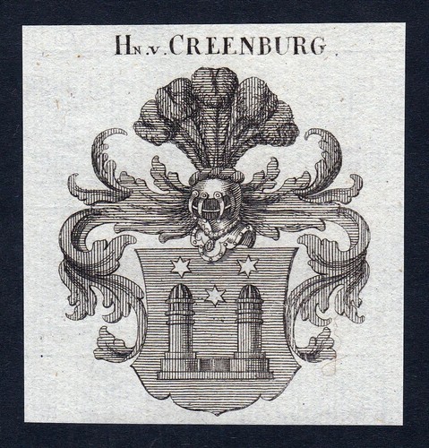 1820 creenburg wappen adel - wappen,