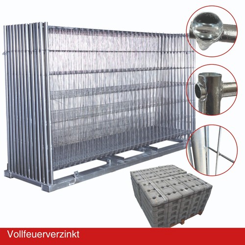 30x bauzaun mobilzaun profi - 30x,