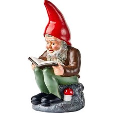 Original HEISSNER Gartenzwerg "Wilhelm", Bücherwurm