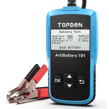 TOPDON AB101 12V Auto Batterietester KFZ Akku Detektor Prüfer Testgerät Deutsch